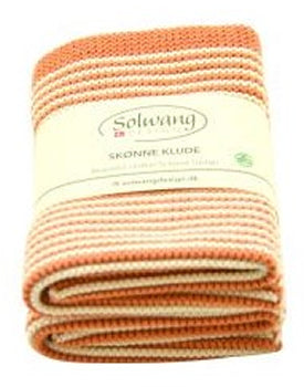 Solwang Küchen-Wischtücher Bio-Baumwolle Streifen 2er-Set