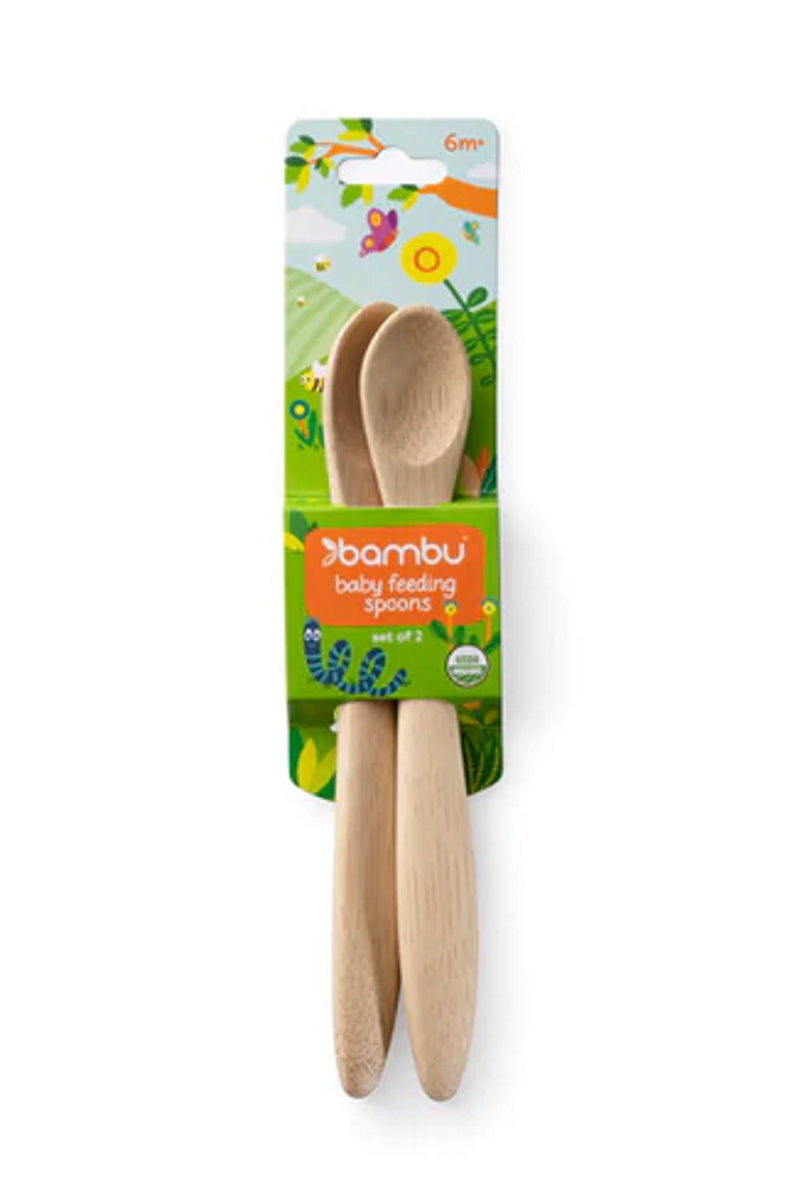 bambu kids Babys Fütterungslöffel aus Bambus (2er-Set) - 0