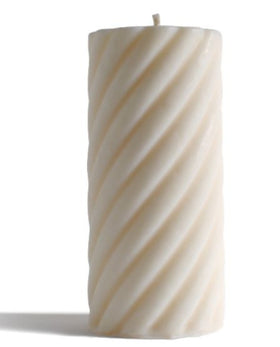 Babongo Spiralzylinder-Kerze aus Rapswachs