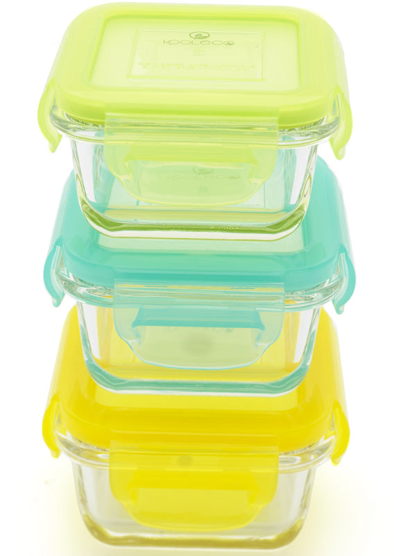 Kooleco Cubes Glas-Dosen 150 ml 3er-Set