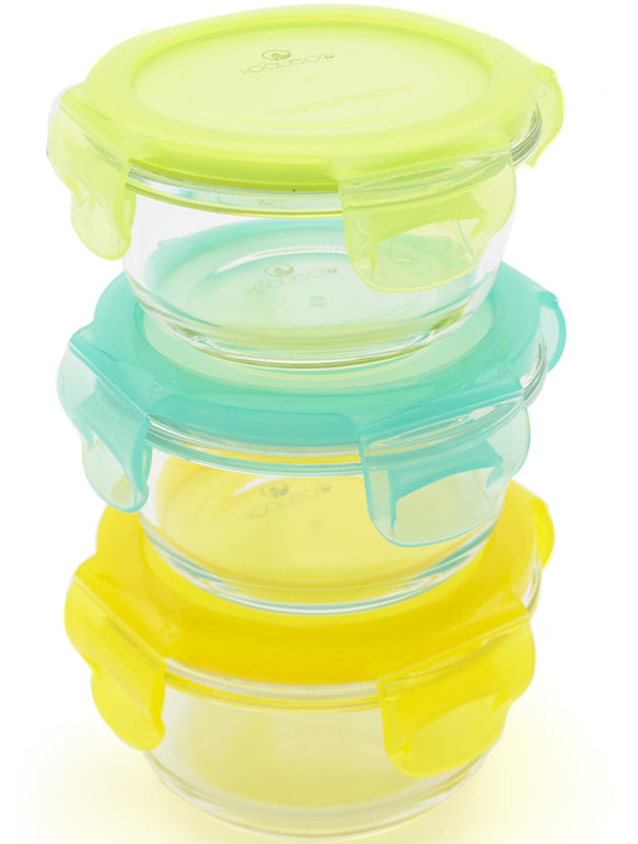 Kooleco Bowls Glas-Dosen 210 ml 3er-Set