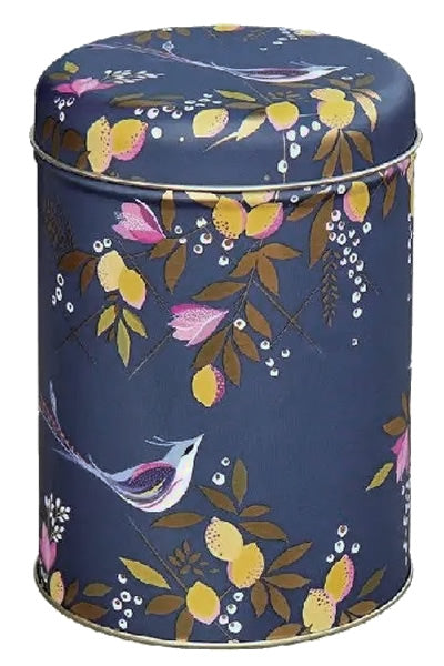 Metalldose Mitternachtsblau-Gold Paradiesvogel