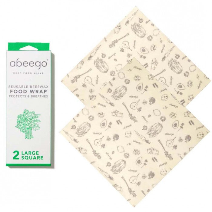 abeego Beeswax Bienenwachstücher Large 2er-Set