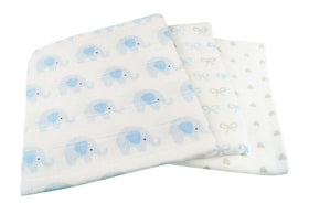 Blümchen Mullwindeln Bio-BW 3er-Set 70x70 cm bedruckt - 0