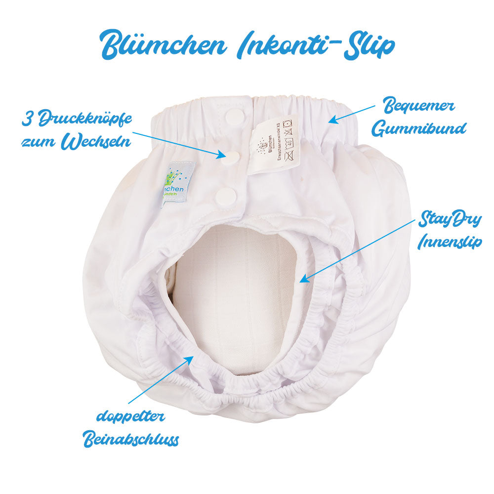 Blümchen Inkontinenzslip SNAP für Erwachsene Gr. M (85-125 cm)