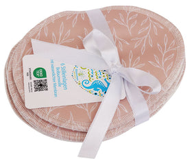 Blümchen Kuschel-Stilleinlagen 3 Paar Bio-BW Floral Rosenholz - 0