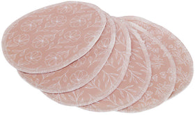 Blümchen Kuschel-Stilleinlagen 3 Paar Bio-BW Floral Rosenholz