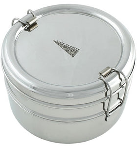 Edelstahl Runde Lunchbox 2-teilig 700 ml