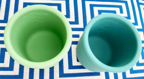 Pura my-my Silikon Trinkbecher 3er-Set Mint & Slate & Moss - 0