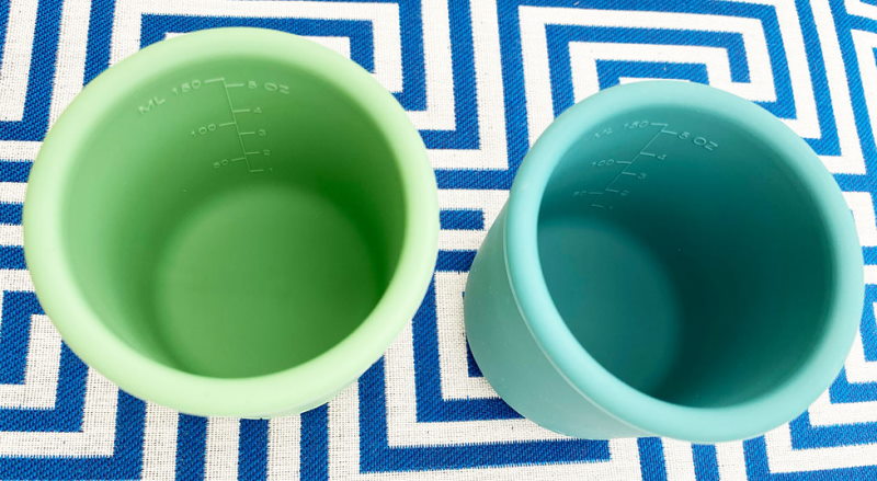Pura my-my Silikon Trinkbecher 3er-Set Mint & Slate & Moss