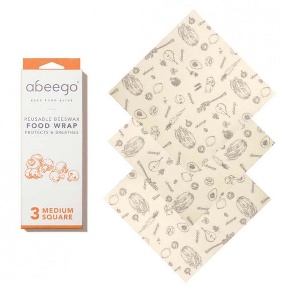 abeego Beeswax Bienenwachstücher Medium 3er-Set