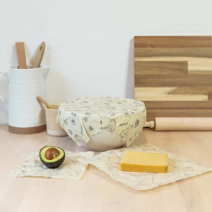 abeego Beeswax Bienenwachstücher 3er-Set SML