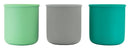 Pura my-my Silikon Trinkbecher 3er-Set Mint & Slate & Moss-1