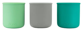 Pura my-my Silikon Trinkbecher 3er-Set Mint & Slate & Moss