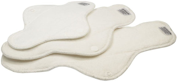 Blümchen Kuschel-Menstruationsbinde Normal BIO 3er-Set *slimfit*
