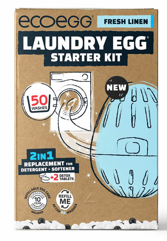 Ecoegg Laundry Egg Starter-Kit Wäsche-Ei & Detox Tabletten