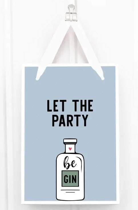 Geschenktüte mit Satinband 16 x 23 cm