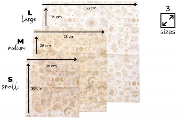 Terra Gaia Vee´s Wraps Vegane Wachstücher MIX-Set 3 Stück