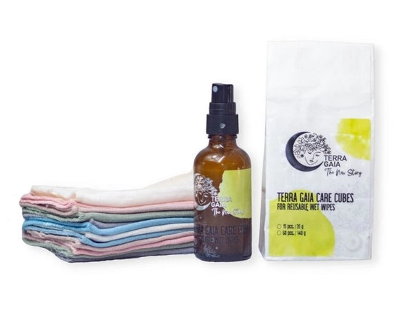 Terra Gaia Care Cubes Pflegewürfel Set mit Sprühflasche