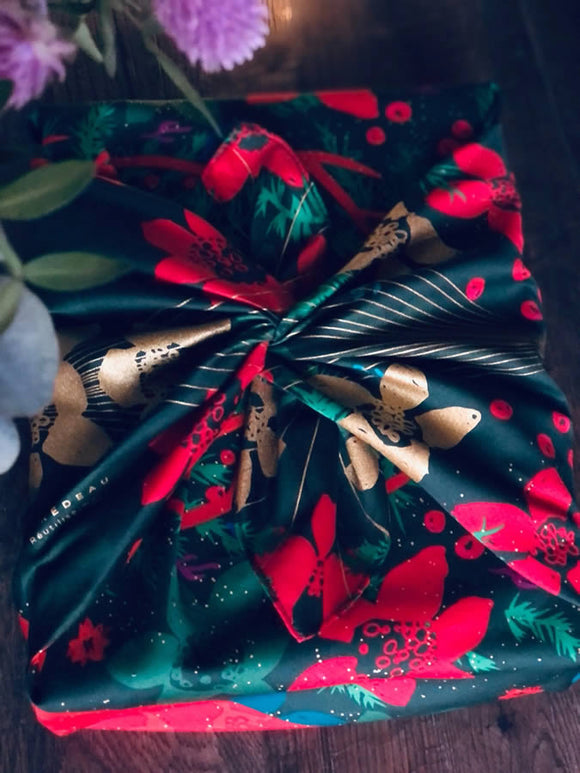 Furoshiki Tuch Cadeau Der Hirsch sieht sich selbst 55x55 cm