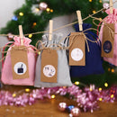 Adventskalender Stoffsäckchen zum Basteln & Befüllen Pastell-4