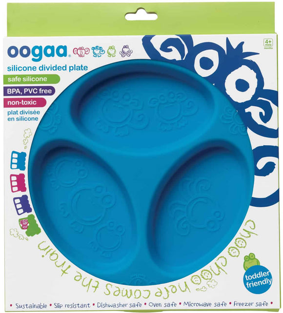 oogaa Silkon Kinderteller geteilt