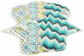 Blümchen Slipeinlage Mini Butterfly Blau-Gelb 3er-Set