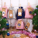 Adventskalender Stoffsäckchen zum Basteln & Befüllen Pastell-3