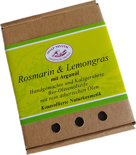 Bio-Olivenölseife Rosmarin & Lemongras mit Arganöl 100 g