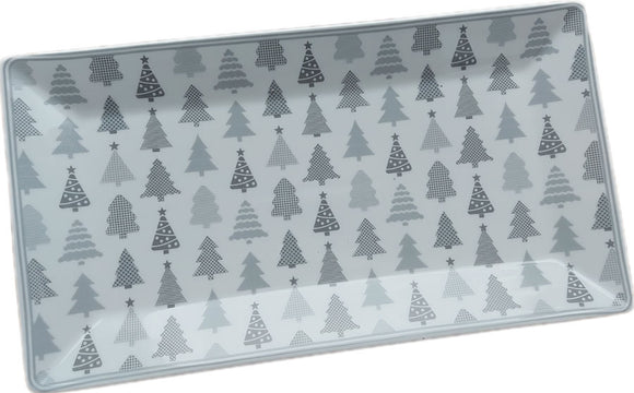 Krasilnikoff Tray Porzellan-Tablett Servierplatte Christmas Tree