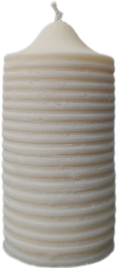 Babongo Kerze aus Rapswachs Stripes Pillar