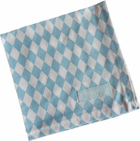 Krasilnikoff Stoffserviette 40x40 cm Small Harlekin Baby Blue