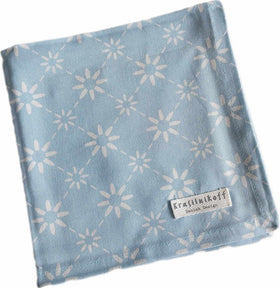 Krasilnikoff Stoffserviette 40x40 cm Sonne Diagonal Baby Blue