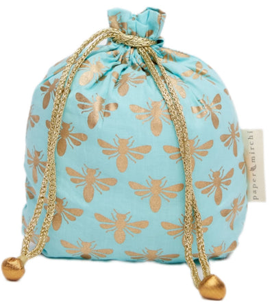 Wiederverwendbare Geschenkbeutel mit Kordelzug Medium