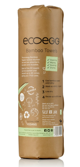 Bamboo Towels waschbare Küchentücher 20 Blatt - 0