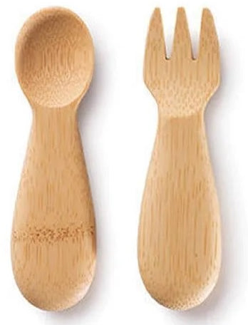 bambu kids Babys Gabel & Löffel Besteck aus Bambus