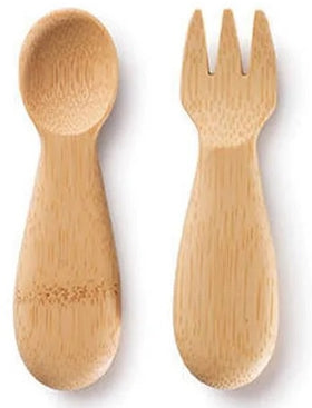 bambu kids Babys Gabel & Löffel Besteck aus Bambus