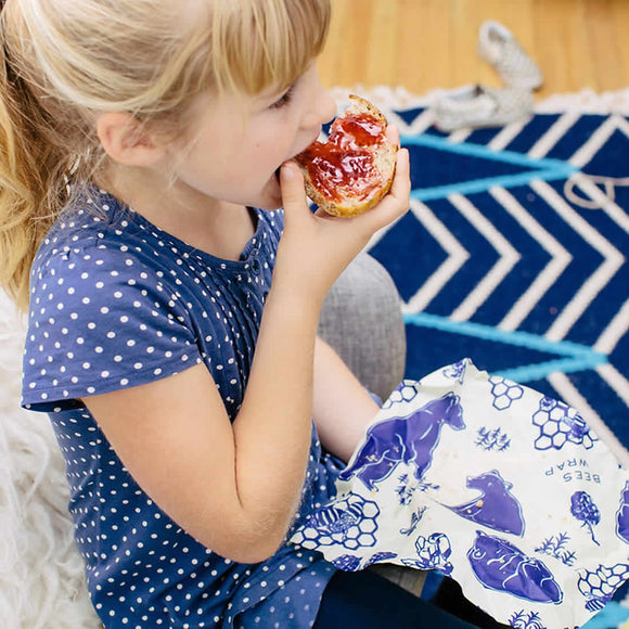 Bees Wrap Bienenwachstücher Bears & Bees Lunchpack 3er-Set