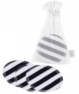 ZW waschbare Abschminkpads 10er-Set Black stripes
