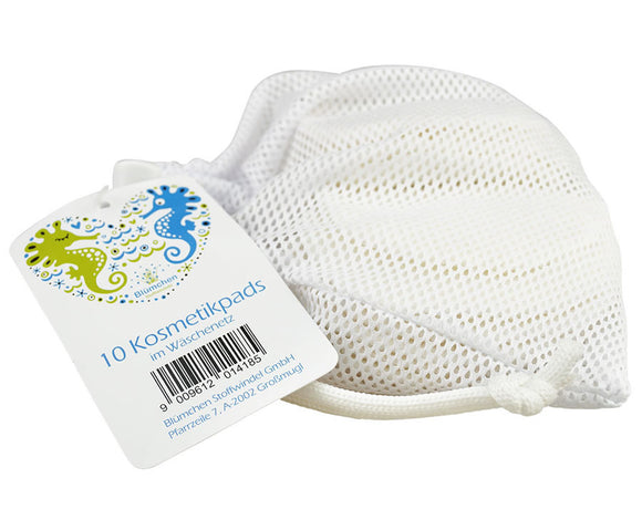 Blümchen Abschminkpads mit Wäschenetz