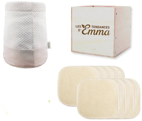 Kit Eco Belle waschbare Abschminkpads 17-teilig Bamboo ecru