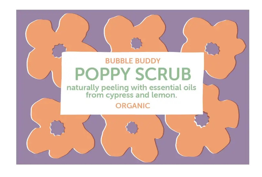Bubble Buddy Mohn-Peeling-Seife Poppy Scrub Organic 100g