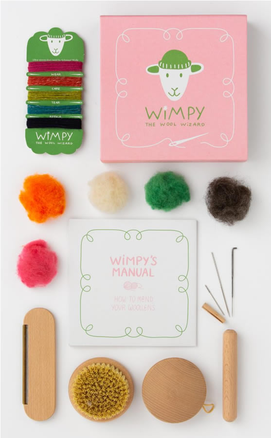Wimpy der Wollzauberer Reparatur & Pflege-Set für Wolle