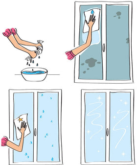 Brill'tout Geniales Fensterwischtuch-Set - 0