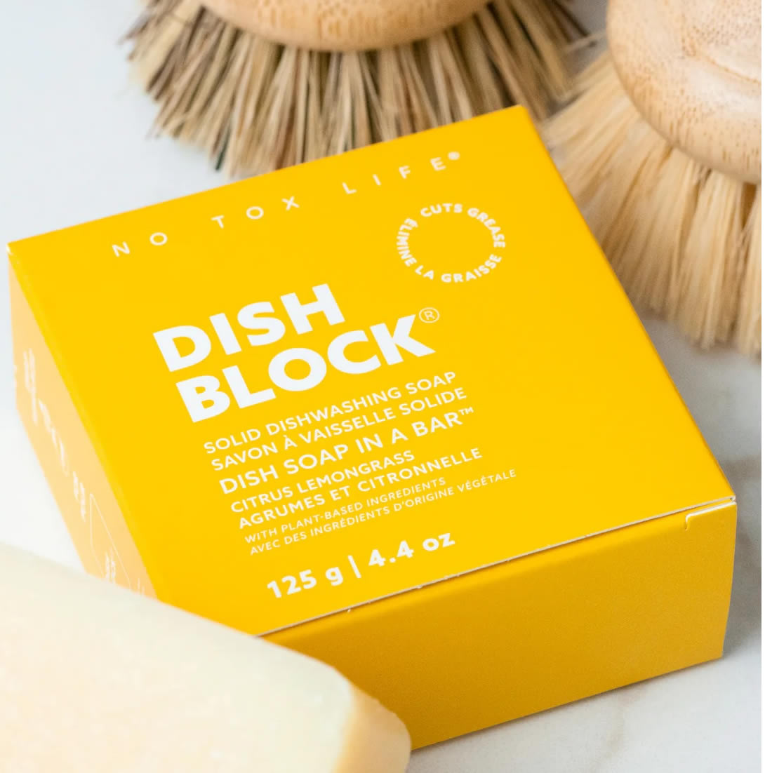 Dish Block No Tox Life Spülmittel Block Citrus 125 g 4 Stück - 0