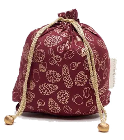 Wiederverwendbare Geschenkbeutel mit Kordelzug Weihnachtsserie Medium