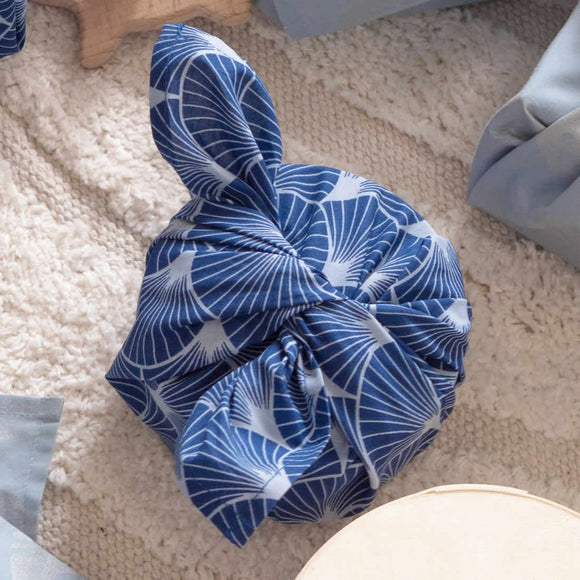 FabRap Furoshiki Tücher Indigo Fans 3er-Set