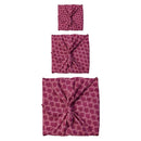 FabRap Furoshiki Tücher Maroon Ogives 3er-Set-1