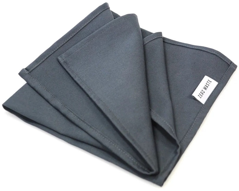 Festliche Stoffserviette Dunkelblau 38 x 38 cm Bio-BW