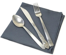 Festliche Stoffserviette Dunkelblau 38 x 38 cm Bio-BW - 0